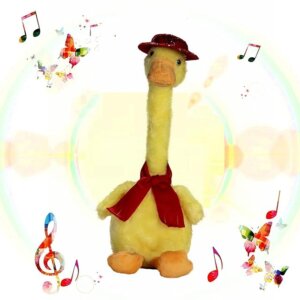 Dancing Talking Duck Cactus Toy Can Sing, Talk, Record and Repeat What You Say Decor for Kids & Adult (Dancing Duck 1 Pcs)